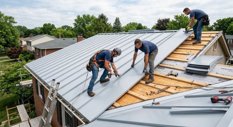 Aluminum Roof Installation in Amelia Court House, VA