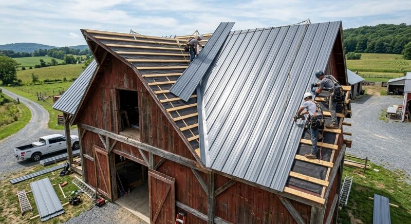 Barn Roof Installation in Henrico County, VA