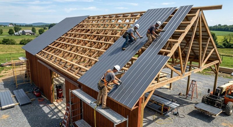 Barn Roof Installation in Henrico County, VA