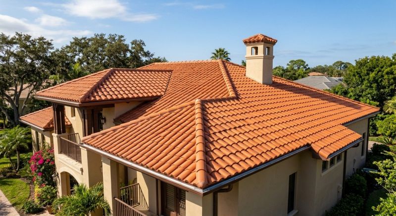 Barrel Tile Roof Installation in Henrico County, VA