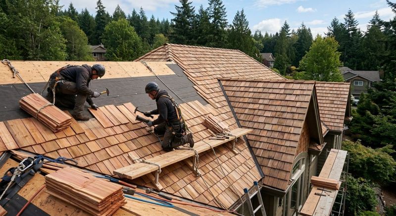 Cedar Roof Installation in Chester, VA