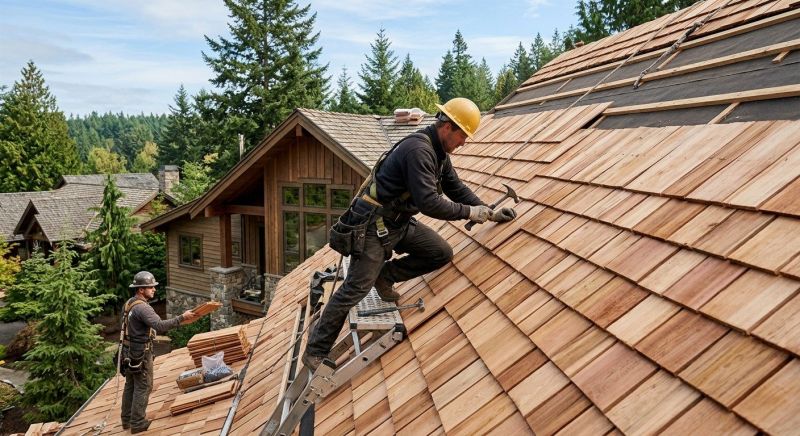 Cedar Roof Installation in Moseley, VA
