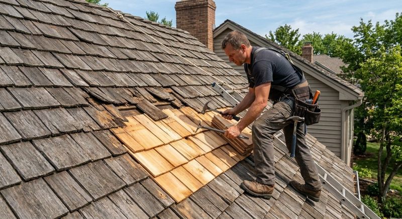 Cedar Shake Roof Repair in Montpelier, VA