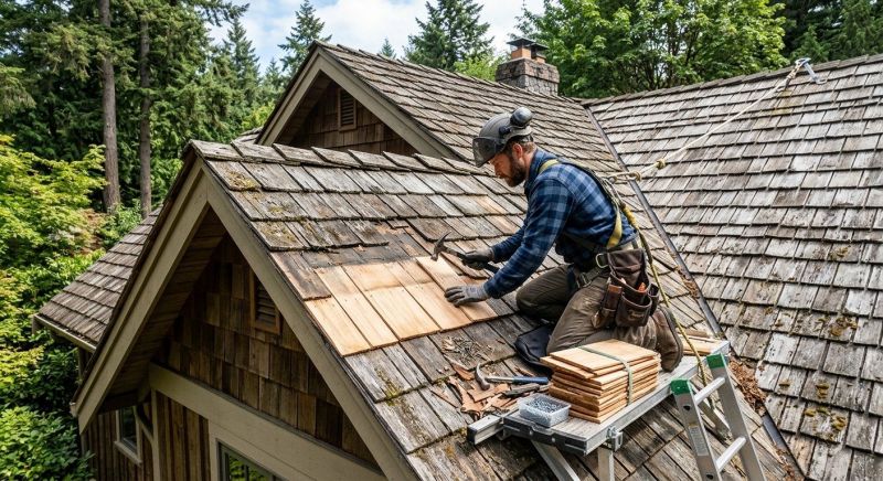 Cedar Shingles Repair in Goochland County, VA