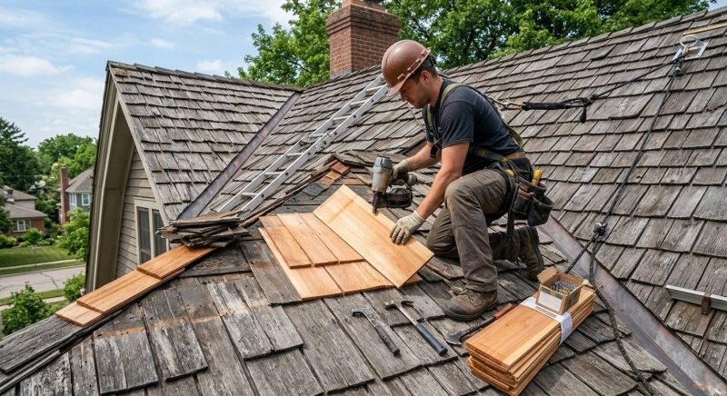 Cedar Shingles Repair in Henrico County, VA