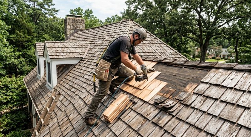 Cedar Shingles Repair in Henrico County, VA