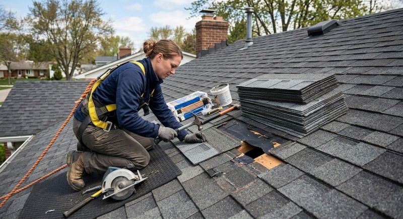 Composite Shingle Repair in Henrico County, VA