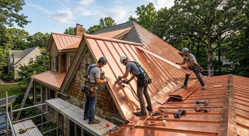 Copper Roof Installation in Henrico County, VA