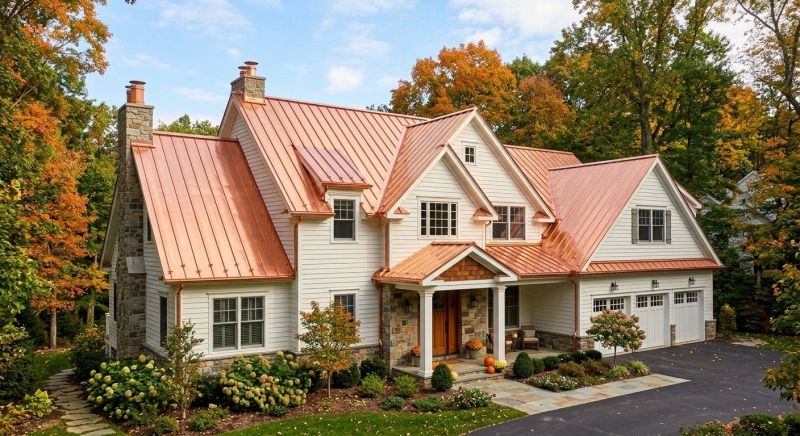 Copper Roof Replacement in Henrico County, VA