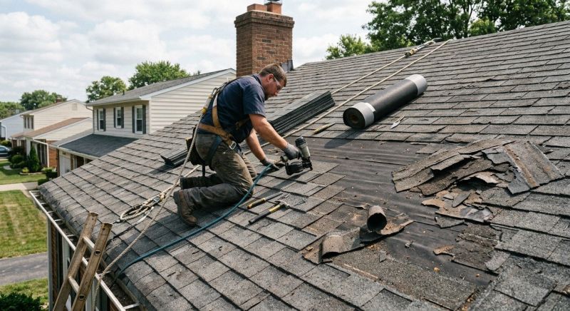 Damaged Roof Repair in Midlothian, VA
