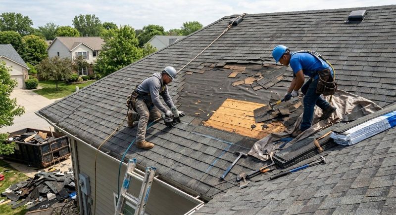 Damaged Roof Repair in Montpelier, VA