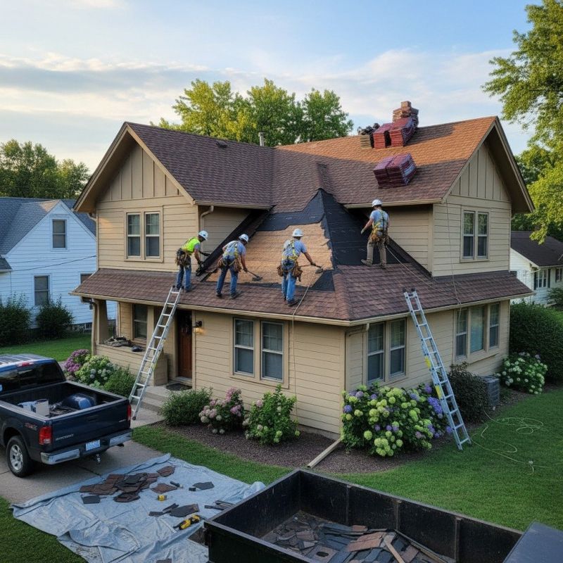 Damaged Roof Replacement in Chesterfield, VA