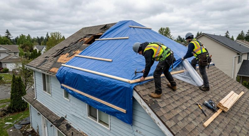 Damaged Roof Replacement in Goochland County, VA