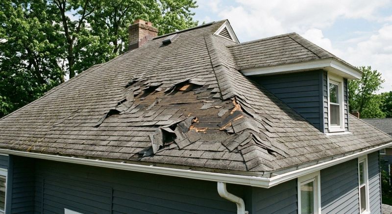 Damaged Roof Replacement in Henrico County, VA