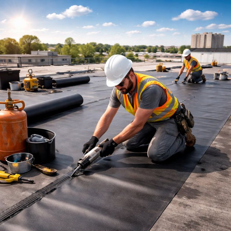 Epdm Roof Installation in Chesterfield County, VA