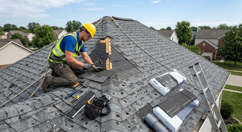 Hail Damage Roof Repair in Richmond, VA