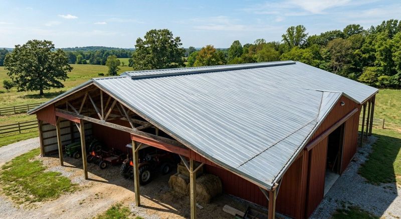 Pole Barn Roof Repair in Amelia Court House, VA