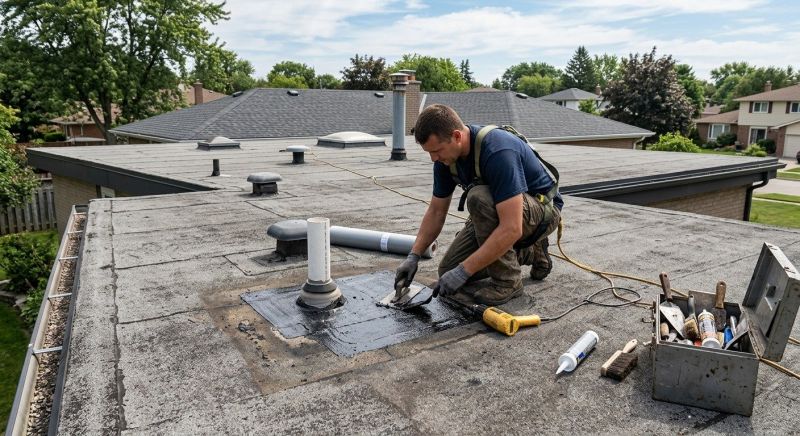 Rubber Roof Repair in Mineral, VA