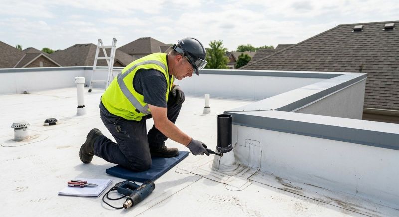 Single Ply Roof Inspection in Henrico County, VA