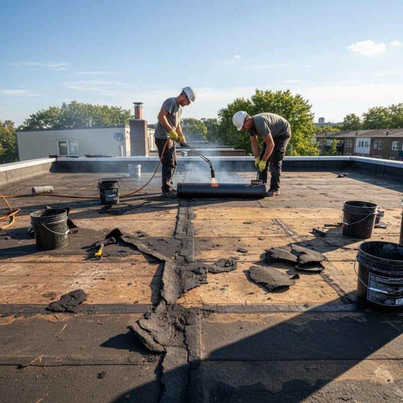 Single Ply Roof Repair in Amelia Court House, VA