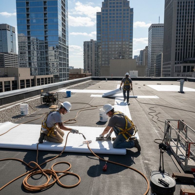 Single Ply Roof Repair in Chesterfield County, VA