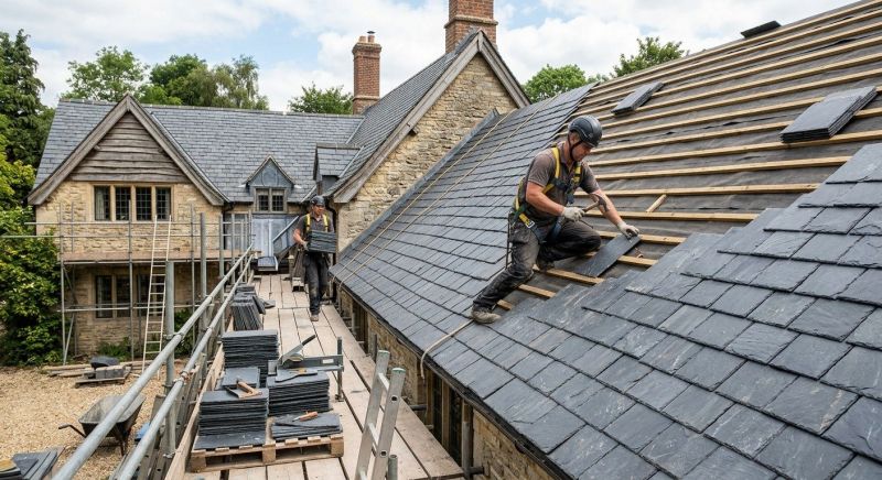 Slate Roof Installation in Henrico County, VA
