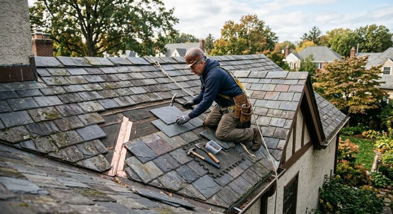 Slate Roof Repair in Mechanicsville, VA