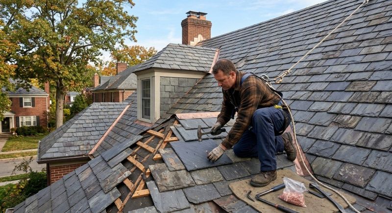 Slate Roof Repair in Rockville, VA