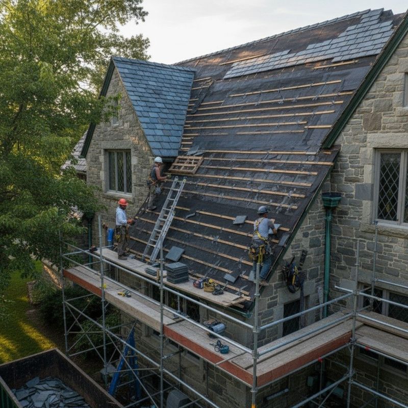 Slate Roof Replacement in Amelia Court House, VA
