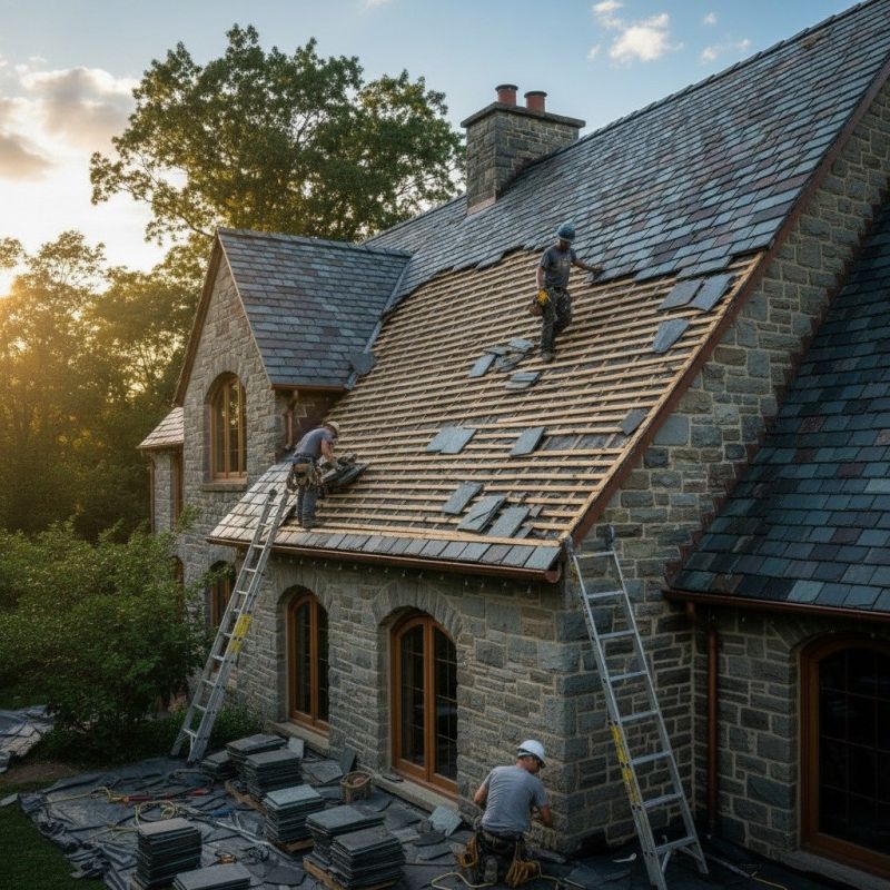Slate Roof Replacement in Chesterfield County, VA