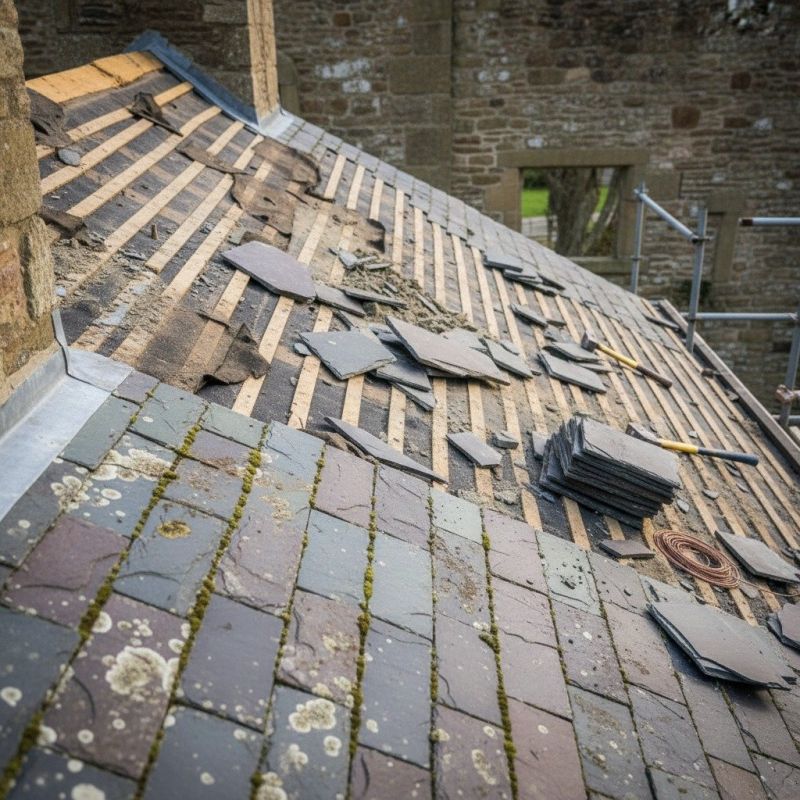 Slate Roof Replacement in Mechanicsville, VA