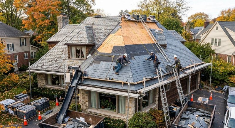 Slate Shingle Replacement in Henrico County, VA