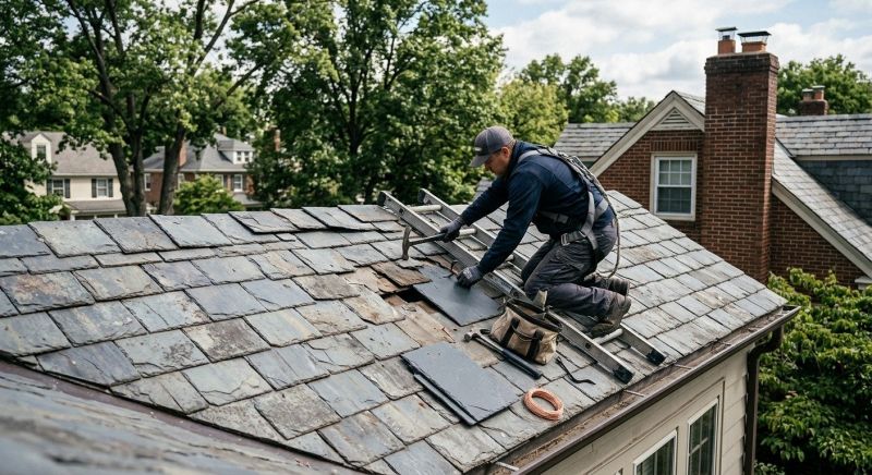 Slate Shingles Repair in Chester, VA