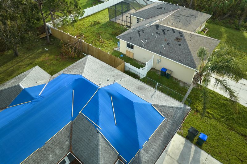 Storm Damage Roof Tarping in Henrico County, VA