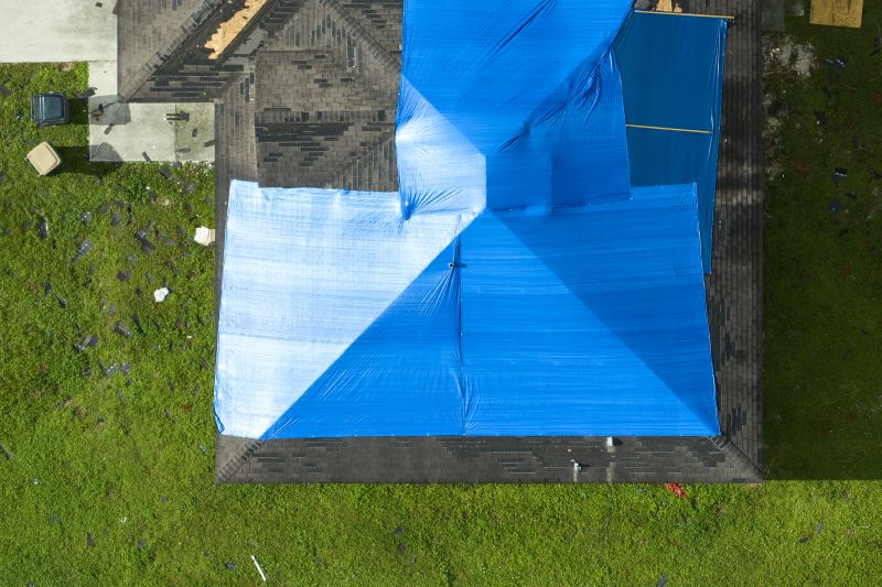 Storm Damage Roof Tarping in Henrico County, VA