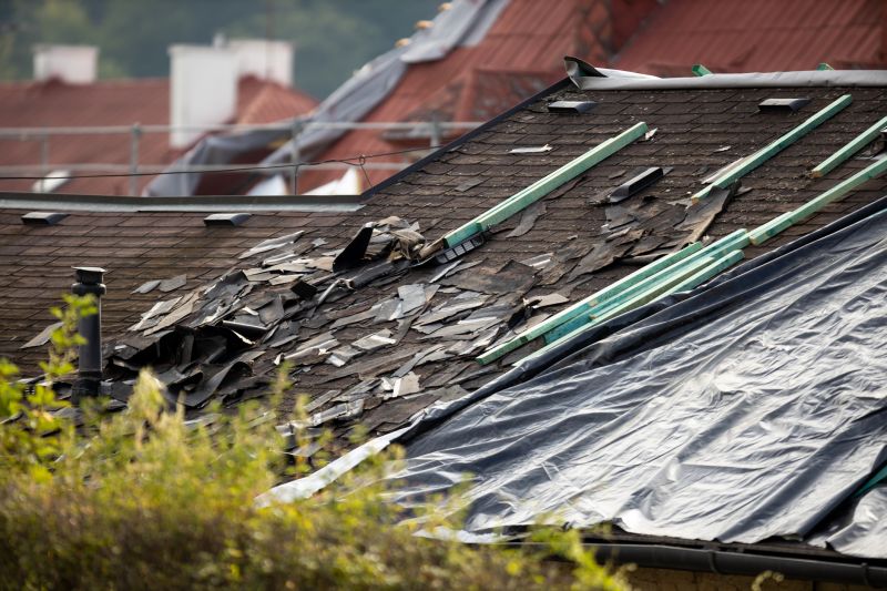Storm Damage Roof Tarping in Henrico County, VA