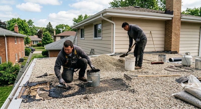Tar And Gravel Roof Repair in Chesterfield County, VA