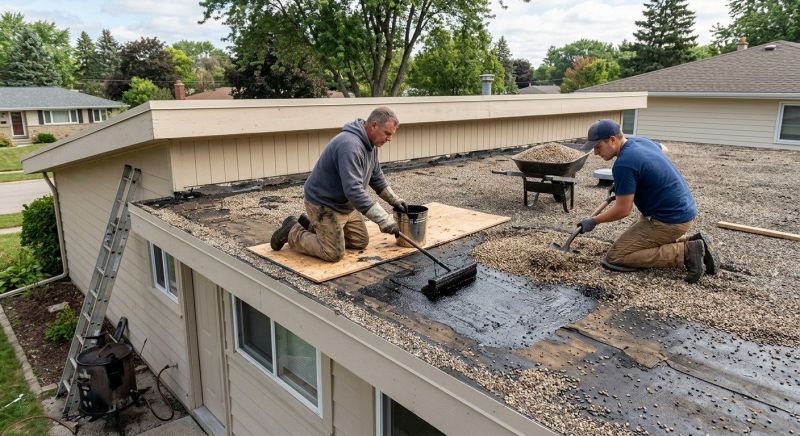 Tar And Gravel Roof Repair in Henrico County, VA