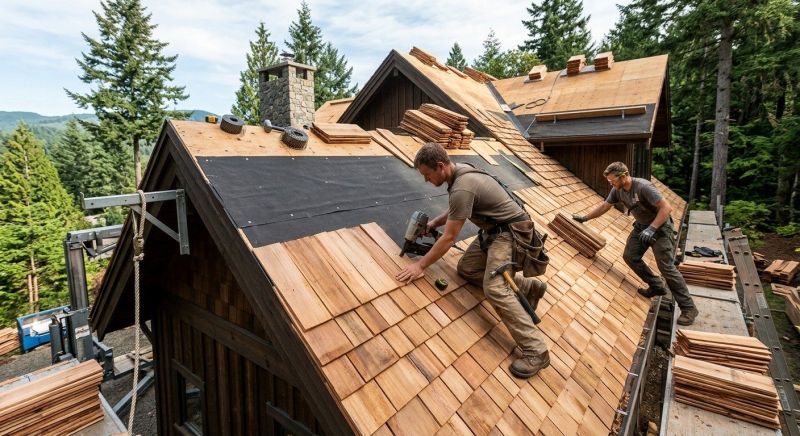 Wood Roofing Installation in Mineral, VA
