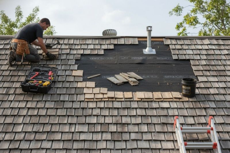 Wood Shake Roof Repair in Ashland, VA