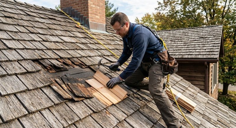 Wood Shake Roof Repair in Montpelier, VA