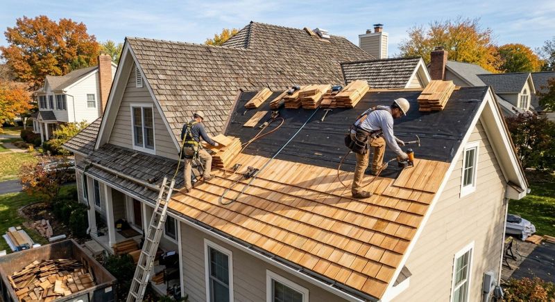 Wood Shake Roof Replacement in Moseley, VA